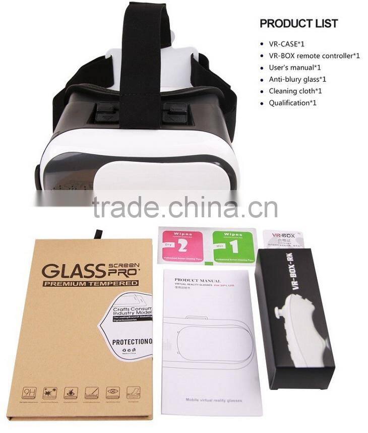 New and hot 2nd generatoin vr box 2.0 virtual reality 3d glasses for ios and andriod 2nd generation vr box