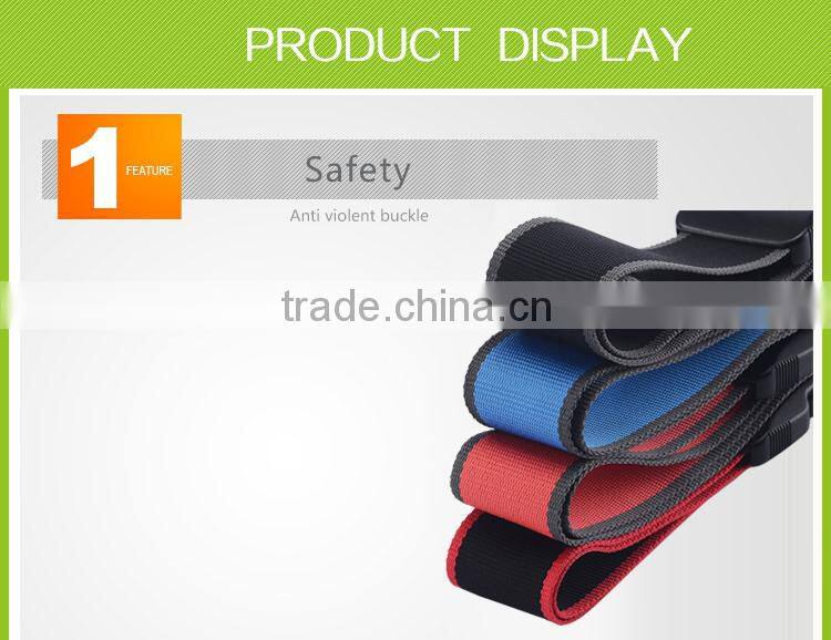 High quality combination locking luggage belt of anti-theft alarm with adjustable distance