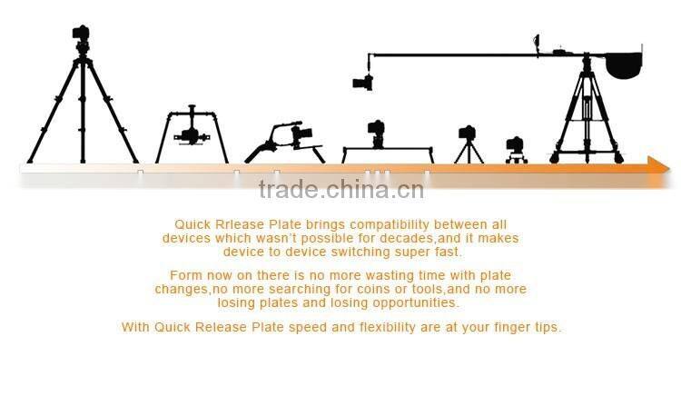 Photography mini equipment with 360 degree rotating tripod head mount for DSLR video cameras