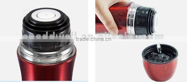 Bowling shaped sport stainless steel vacuum travel water bottle