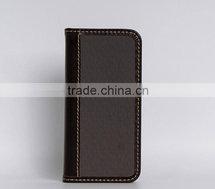 Flip pc+leather case money clip wallet cases for iphone6 6s