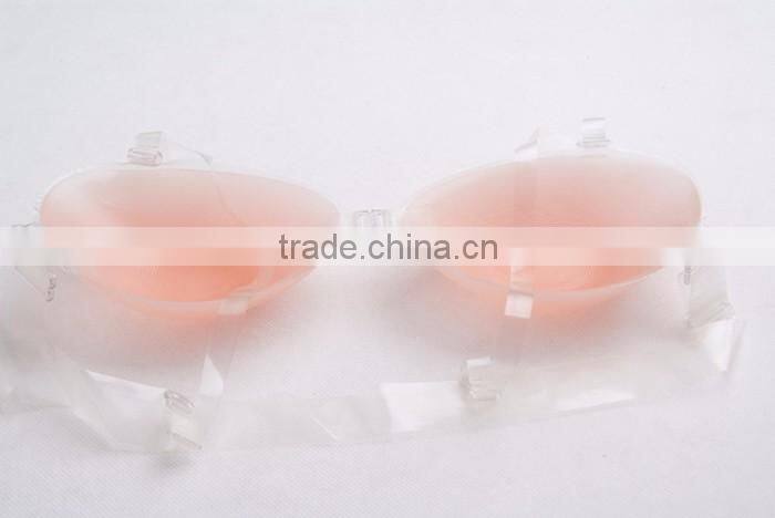 Customized Cheap Nude Ladies Sexy Fashion Seamless Bra With Clear Transparent Straps