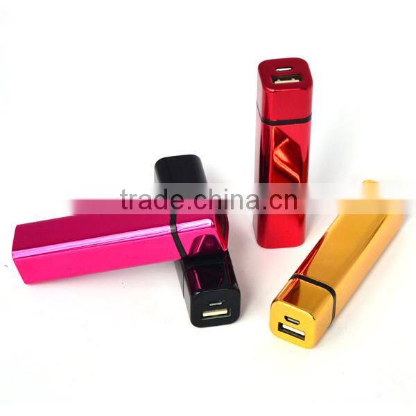 Fashionable mini universal portable charger oem power bank 2600mAh gift power bank