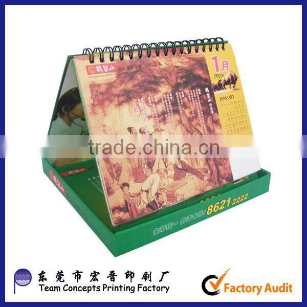 spiral-bound desktop calendar to print free