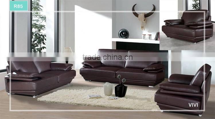 Popular model R85 simple leather sofa set