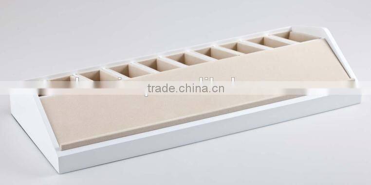 Custom design double-decks wooden luxury belt display