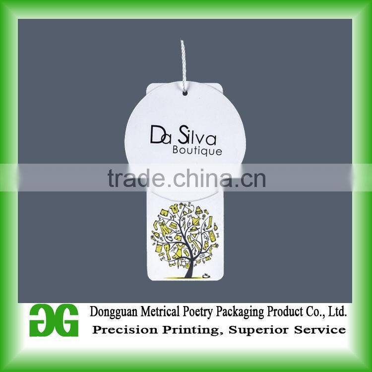 2016 Directly factory custom plastic hang tag with clip