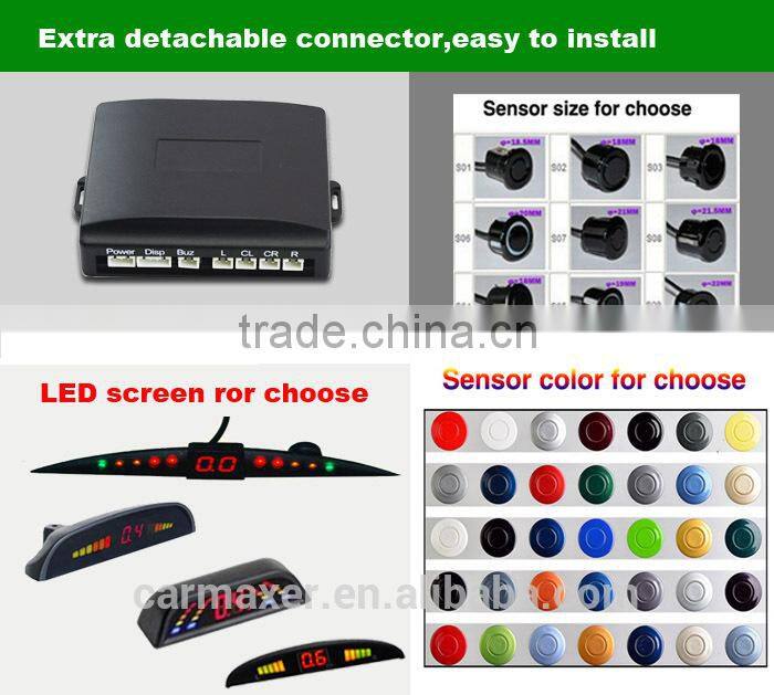 voice bibi alarm 12v car sensors parking car parking system