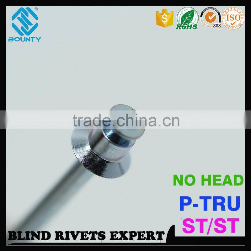 HIGH QUALITY DOUBLE CSK COUNTERSUNK STEEL POP PULL THRU BLIND RIVETS FOR COMPUTER ENCLOSURES