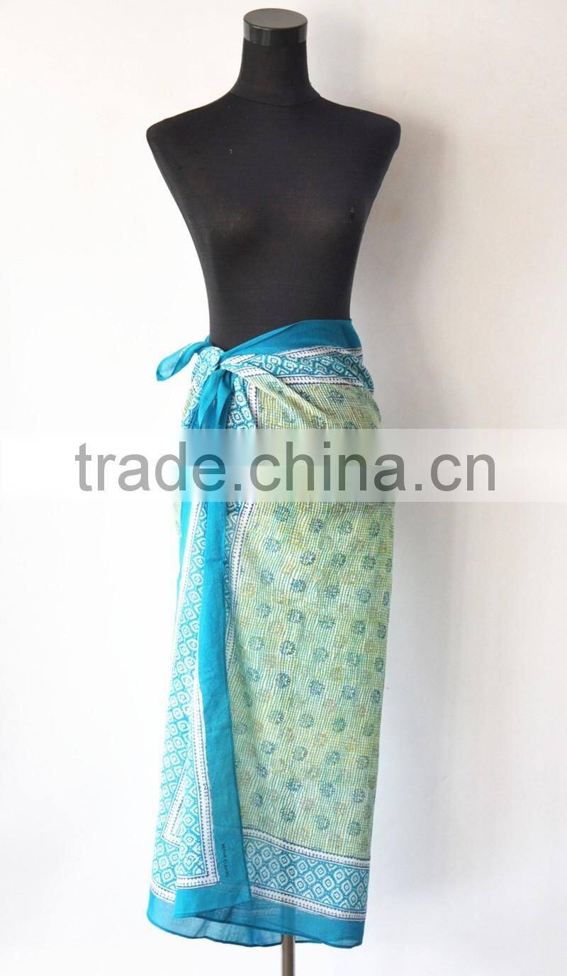 Elegant Design Printing Design Customaized Cotton Sarongs For Sale