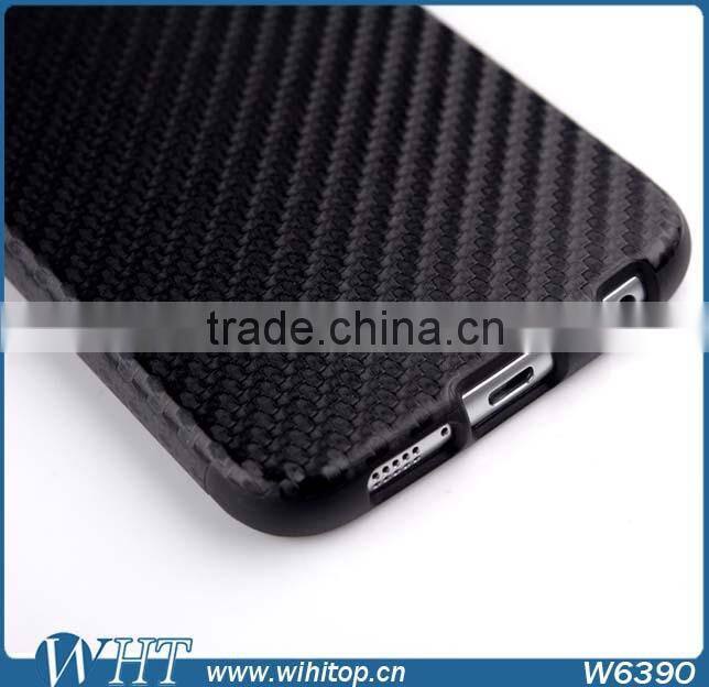 Wholesale Grain Carbon TPU Case Protective Case Cover For Samsung Galaxy S6