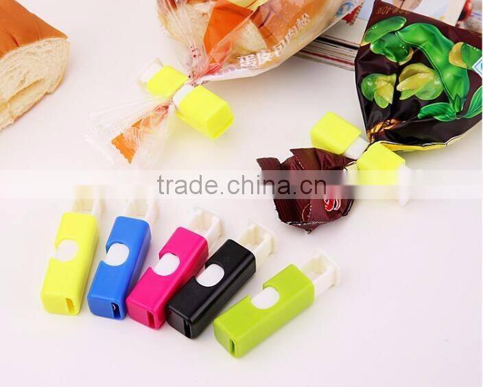 Assorted Colors Home Kitchen Snack Sweets Food Seal Colorful Food Plastic Bag Seal Plastic Bag Sealing Clip Clamp Sealer