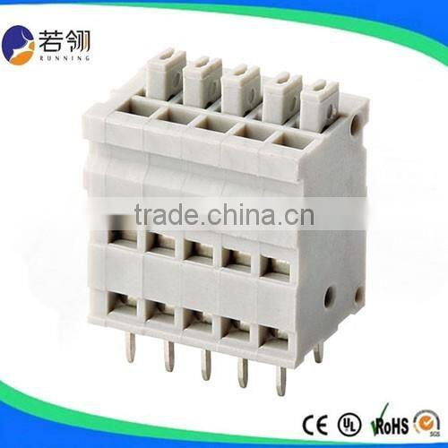 Green PCB Spring Terminal Blocks Pitch 5.08mm 7.62mm