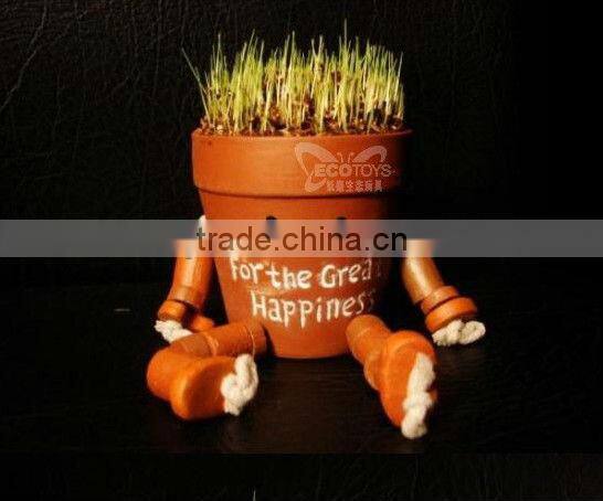 Robot grass doll,Grass hair doll