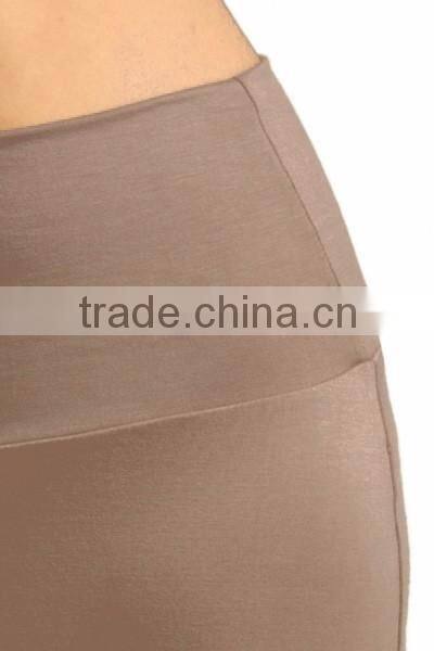 Women solid color rayon long maxi skirt for women