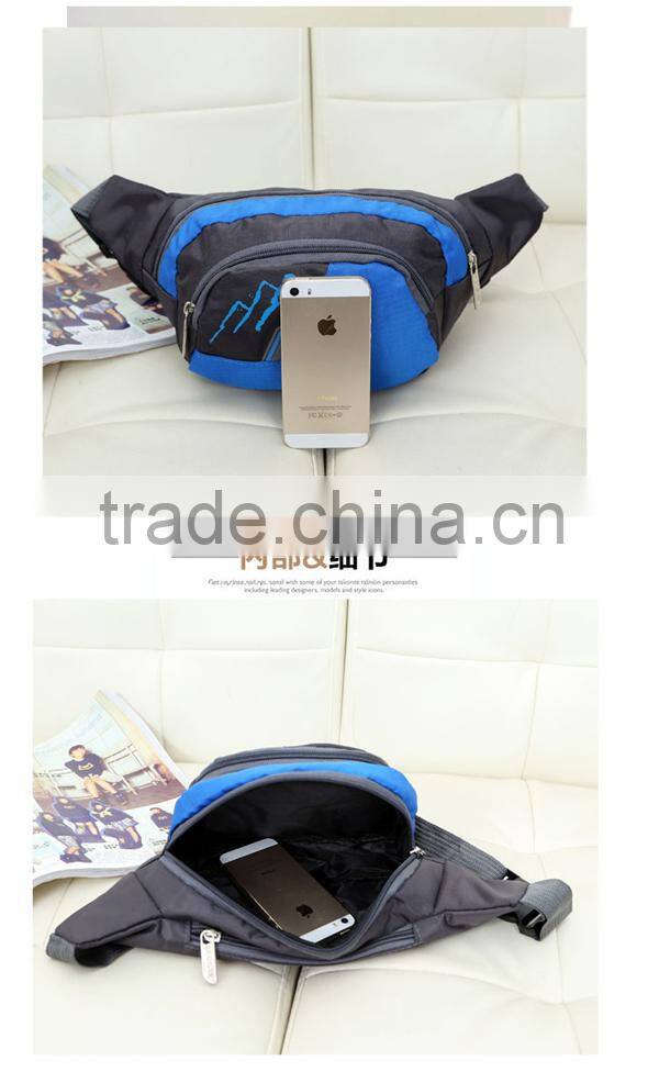 Waterproof nylon sports waist bag running waist pack