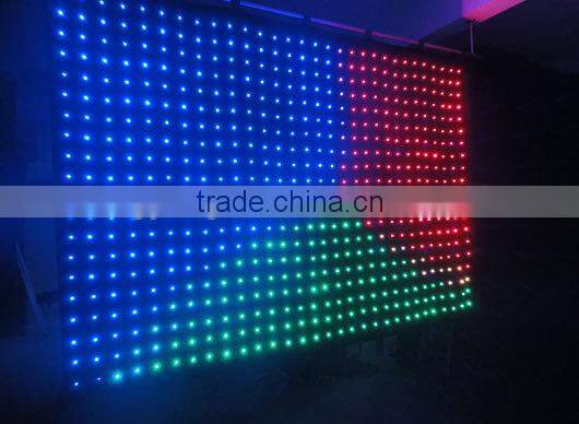 P10 2X3M Concert backdrops stage fashion foldable led video cloth/led fabric vision curtains