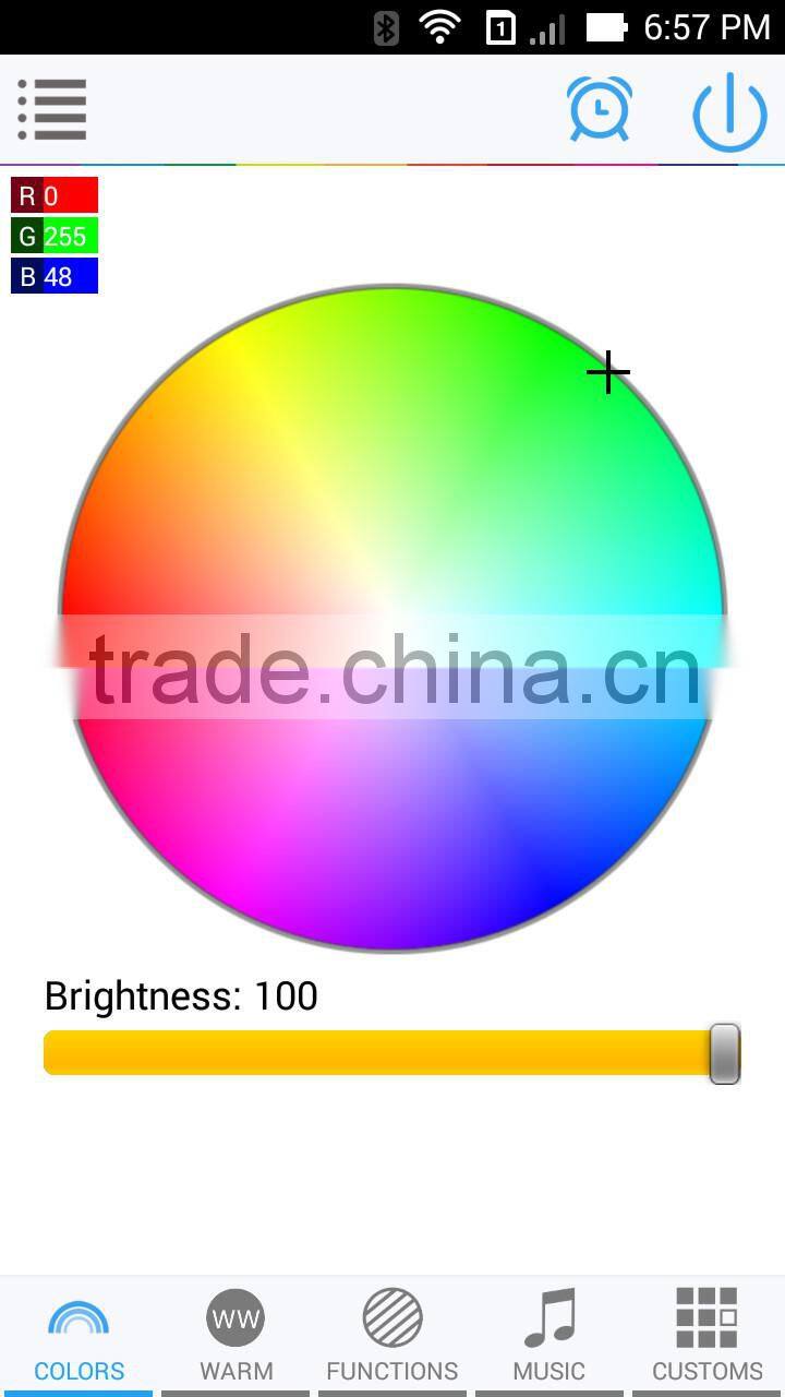 Music Alarm Group Bluetooth App Controlled Multi-Coloured Smart LED Bulb Bayonet B22