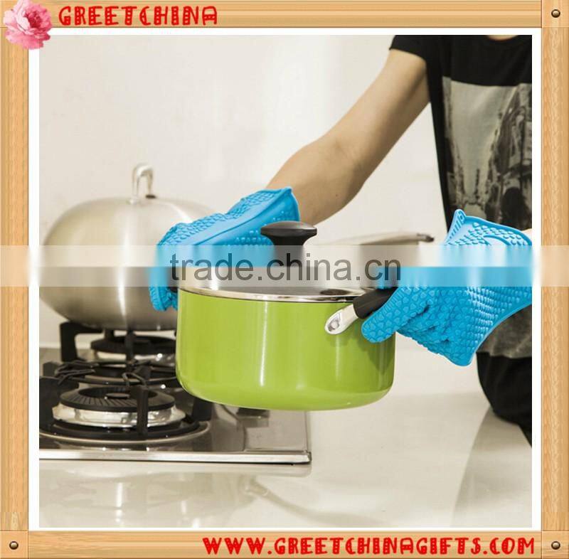 Heat and water resistant Silicone Cooking Baking BBQ Oven Pot Holder Mitt Kitchen glove