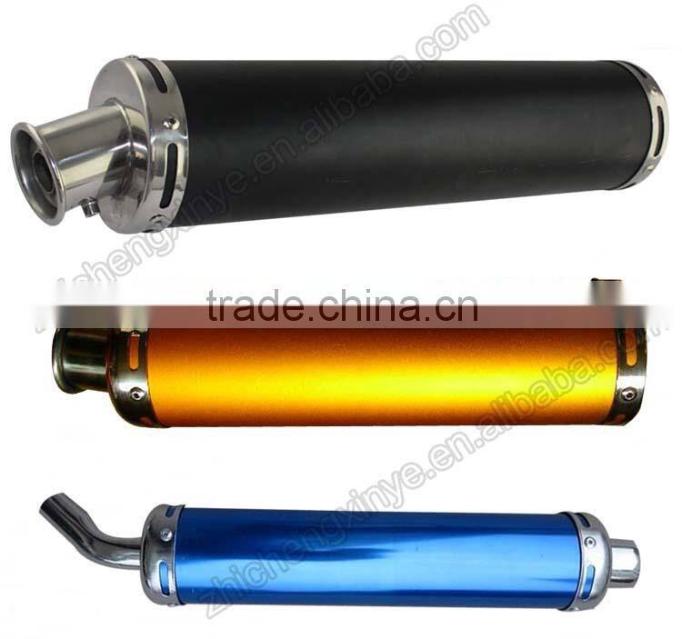 Black Custom Performance Motorcycle Refit Racing Muffler