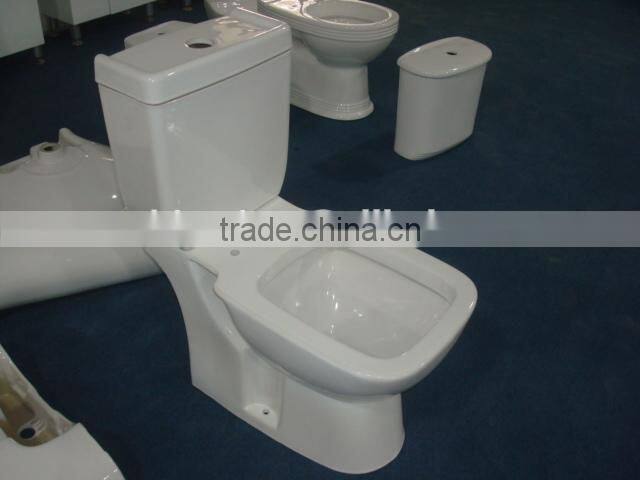 YJ9313A Bathroom Ceramics S-trap 250mm Two pcs toilet /WC/Water closet