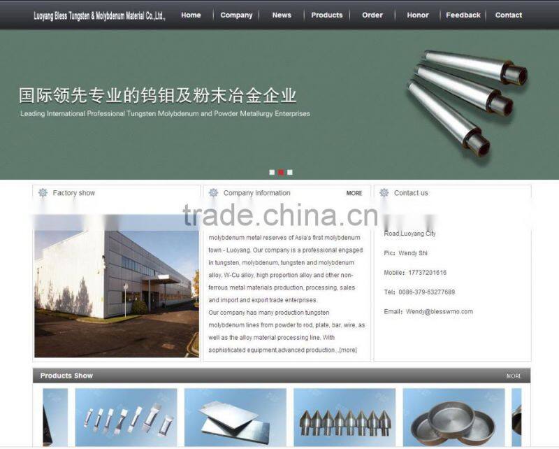 Luoyang Bless Tungsten Copper Alloy for hot sale