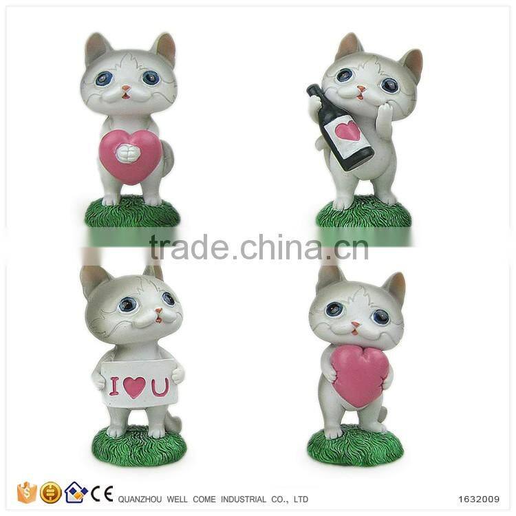 Cheap Handmade Cat Figurine Wedding Giveaways Designs