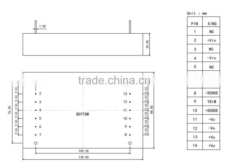 single output type 24v dc power converter module
