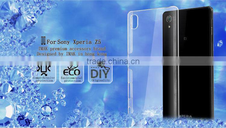 Clear transparent anti scratch case For Sony xperia z5