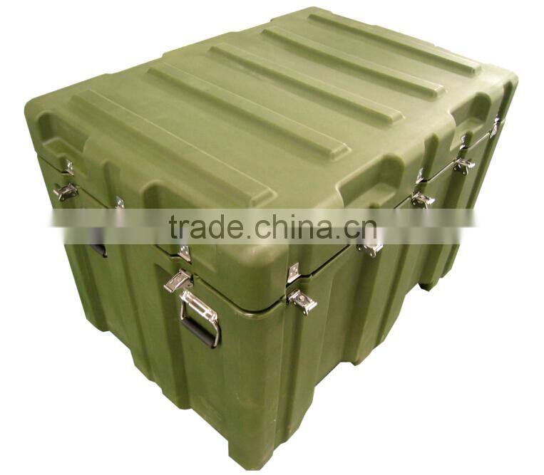 Rotomoulding military logistic case, military equipment box with hard PE