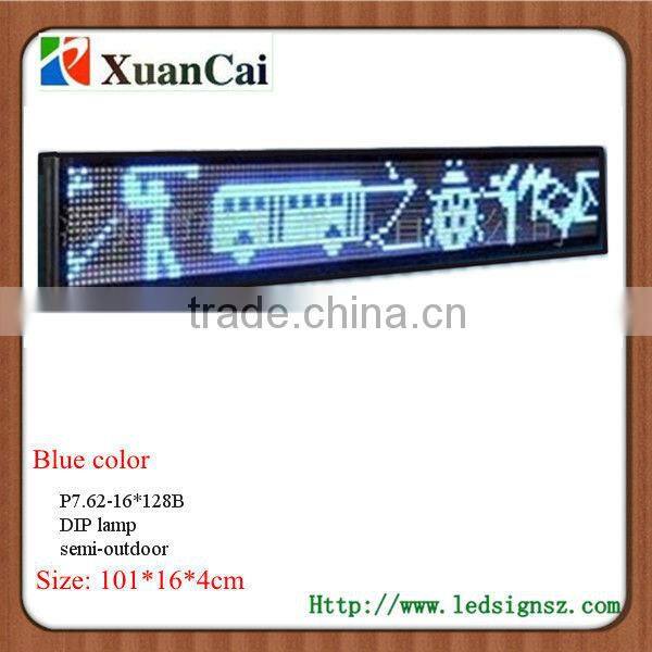 Multi-line Semi-outdoor P7.62-32*256Y LED advertising board