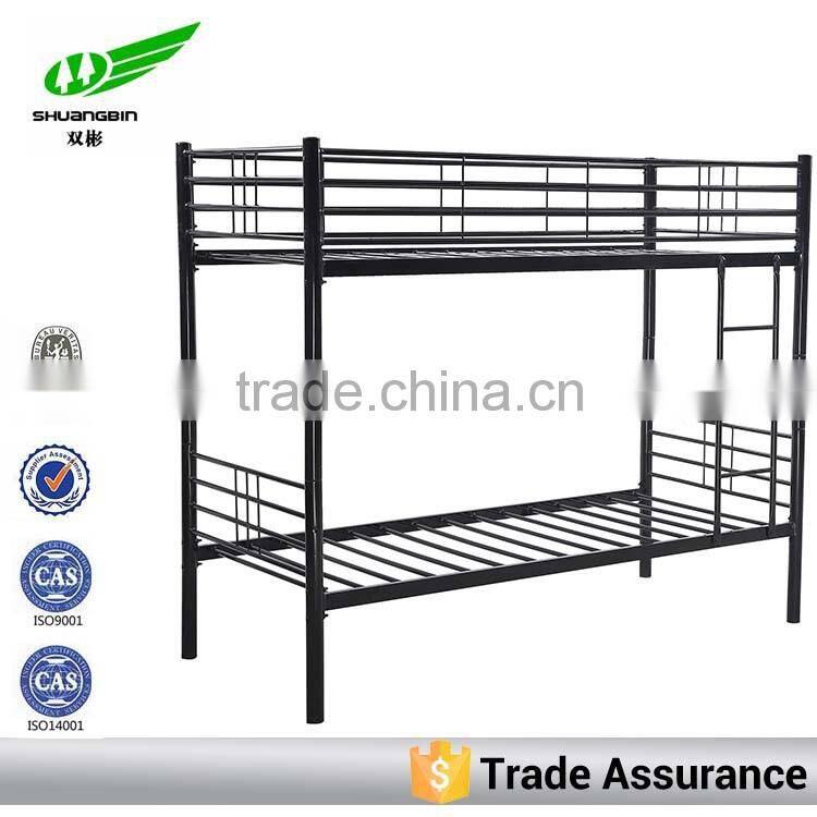 Black heavy duty latest double bed designs