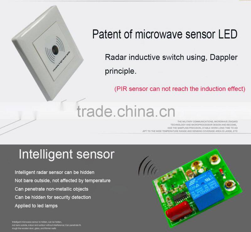 radar sensor 86 wall switch 170w supermarket lighting ac85-265v green products update