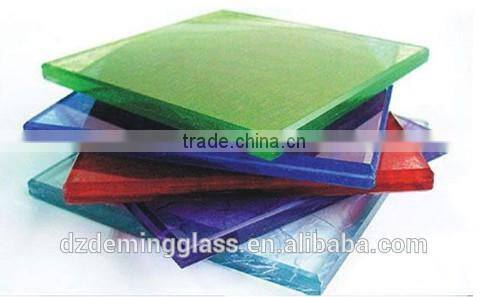 5mm,6mm,10mm colored laminated glass for sale with ISO9001