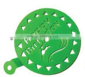 Plastic cake decoration designs cake stencil
