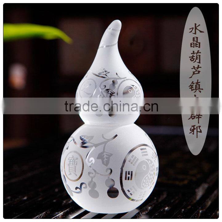 K9 crystal material Wu Lou-Gourds ,chinese Wu Lou statue