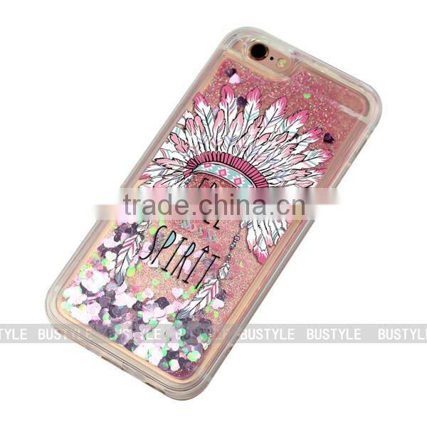 case for phone cover all TPU Transparent Liquid Mobile Case for iPhone 6 5 Plus 5.5 inch Phone Cover for LG for samsung S7 J7