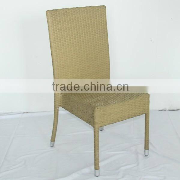 outdoor furniture leisure antique style rattan dining aluminum legs chairYC039A