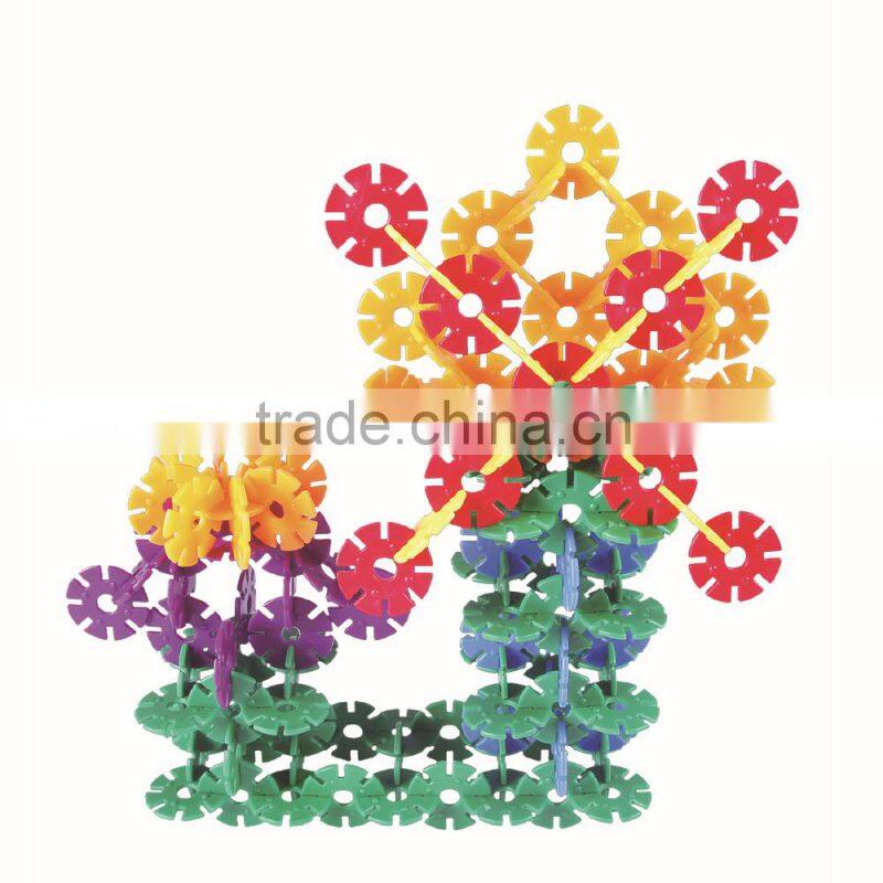 400 pcs kids education plastic diy snowflake toy bricks construction blocks toy