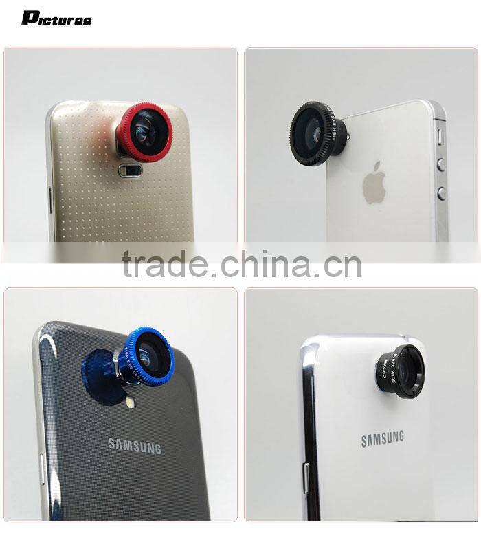 For teenagers wide angle lens+macro lens+fisheye lens for phone for smartphone