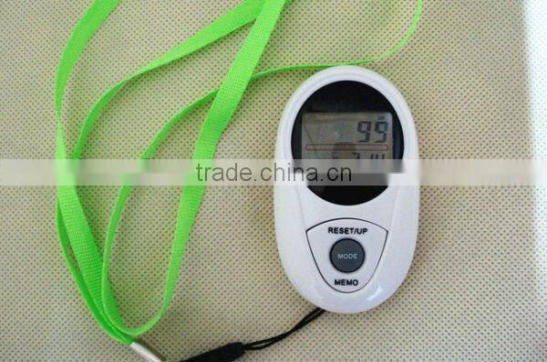 3d multifunctional pedometer waterproof for step,distance,calorie with clock,sleep,memory function