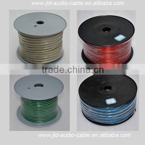 1/0 OFC for car audio cables with Copper conductor 0 gauge OFC car audio cables