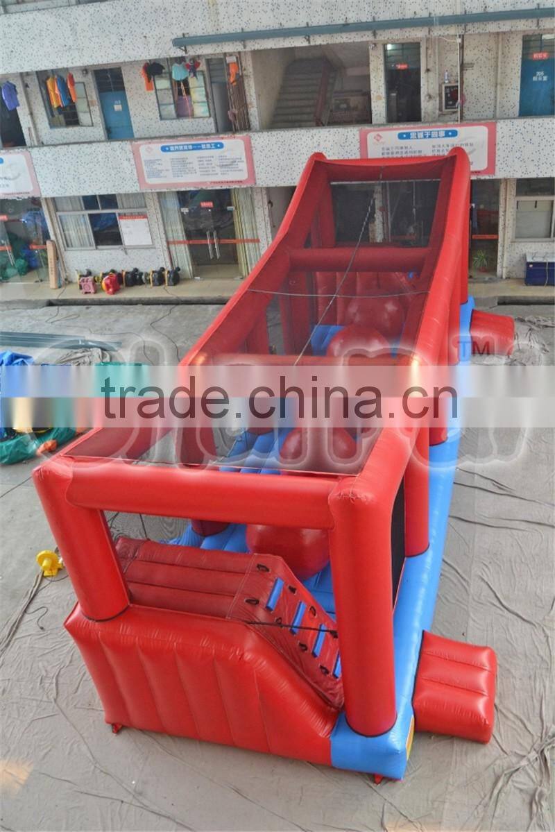 Hot selling giant inflatable wipe out big ball game for adult and kids