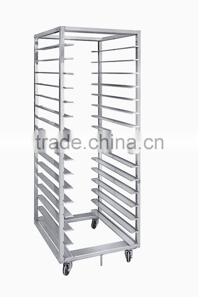Foldable 15 Trays 15 Pans Stainless Steel 201 Bakery Trolley