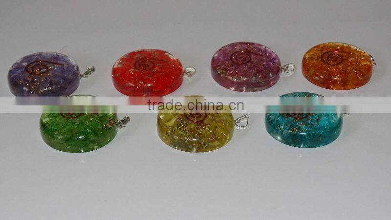 Agate Stone Om Heart Pendent : Wholesale Gemstone