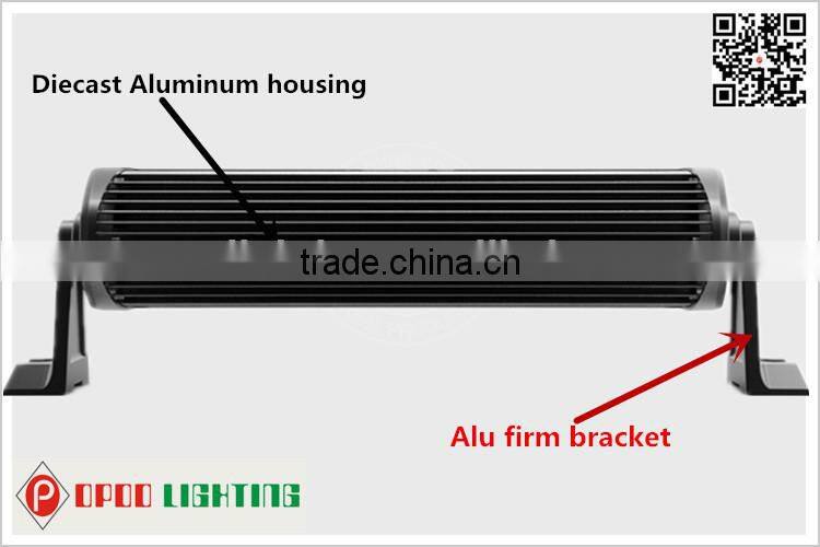 72w led light bar for jeep truck atv , dual row spot flood 72 watt led light bar