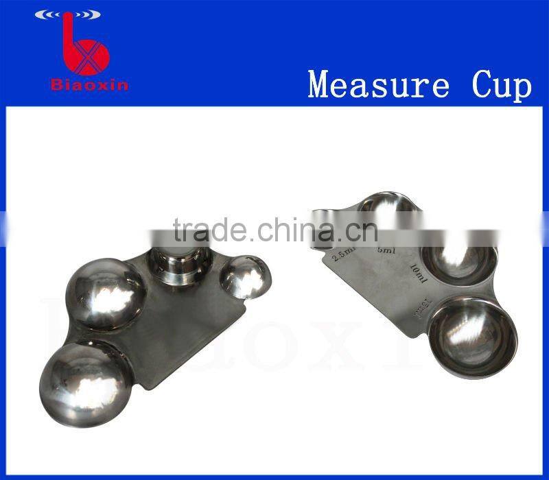 stainless steel jigger in PVC coating, stailess steel jigger measuring cup