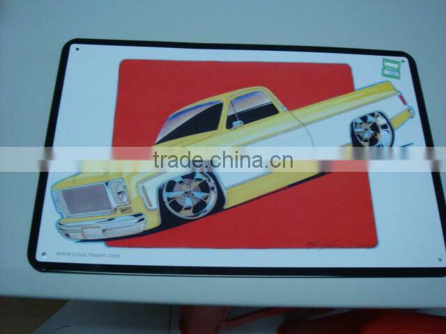 Tin sign for calendar,tinplate sign,metal sign