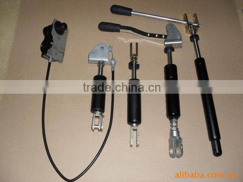 Lockable gas springs with hydraulic Locking release systems