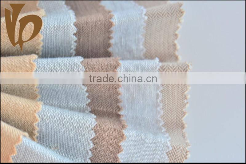 Special fabric yarn dyeing cotton linen polyester spandex fabric with different patters and style